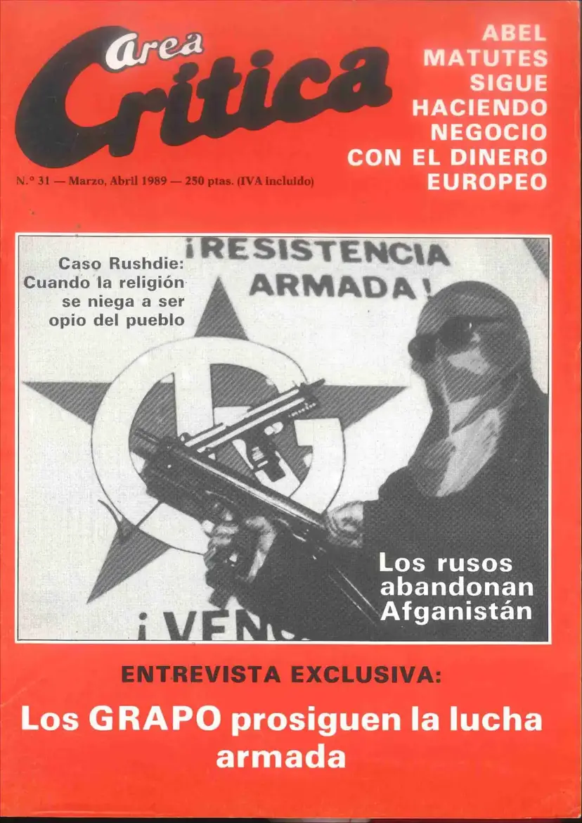 Portada de Área Crítica Nº 31