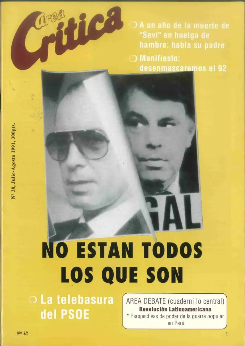 Portada de Área Crítica Nº 38